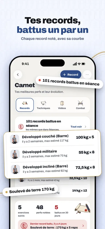 Tes records, battus un par un